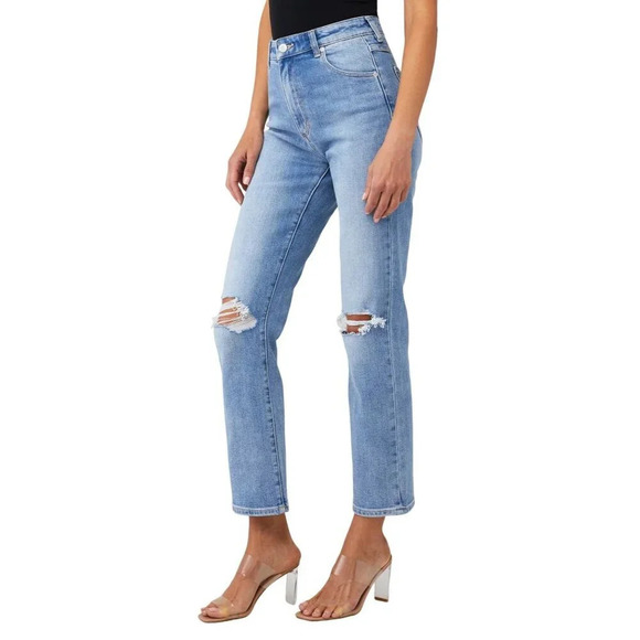 Rolla's Original Straight Bleeker Jeans in Vintage Blue 24 Womens Denim Pants - Picture 3 of 14